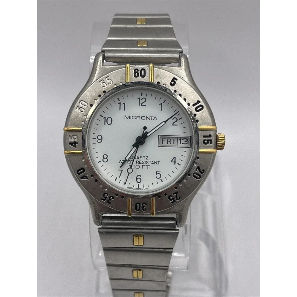 Vintage Micronta for Radio Shack Men's‎ Quartz Watch 37mm Case- New Battery